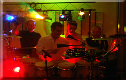 Jay-on-Drums, Ministry of Sound Percussionist performing with Wedding DJ Jason Dupuy